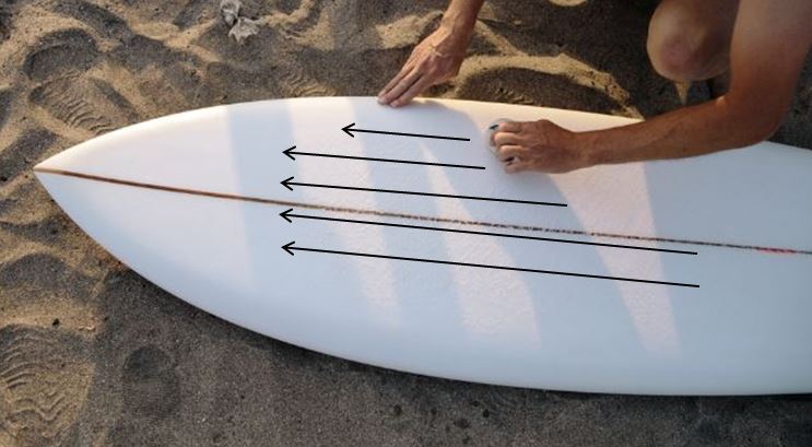 how to remove wax from a surfboard